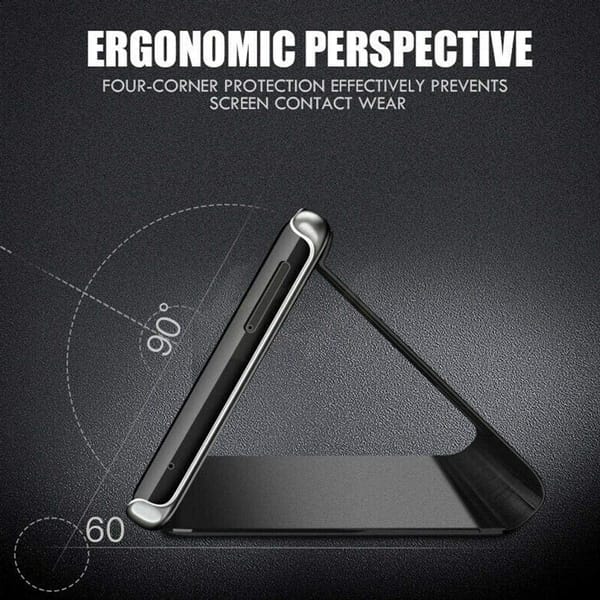 POWERTECH θήκη Clear view MOB-1515, Huawei P Smart 2020, μαύρη - Image 3