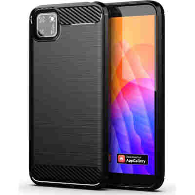 POWERTECH Θήκη Carbon Flex MOB-1523, Huawei Y5p, μαύρη
