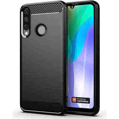 POWERTECH Θήκη Carbon Flex MOB-1524, Huawei Y6p, μαύρη