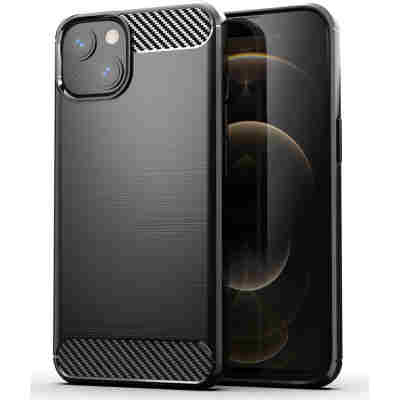 POWERTECH Θήκη Carbon MOB-1659 για iPhone 13 mini, μαύρη