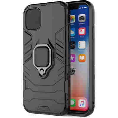 POWERTECH Θήκη Ring Armor MOB-1749 για iPhone 14 Pro Max, μαύρη