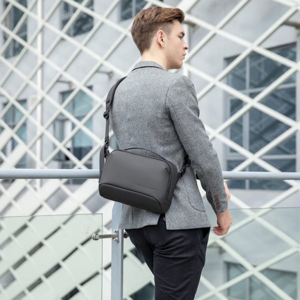 MARK RYDEN τσάντα ώμου MR8909, με θήκη tablet 11", 4L, μαύρη - Image 4