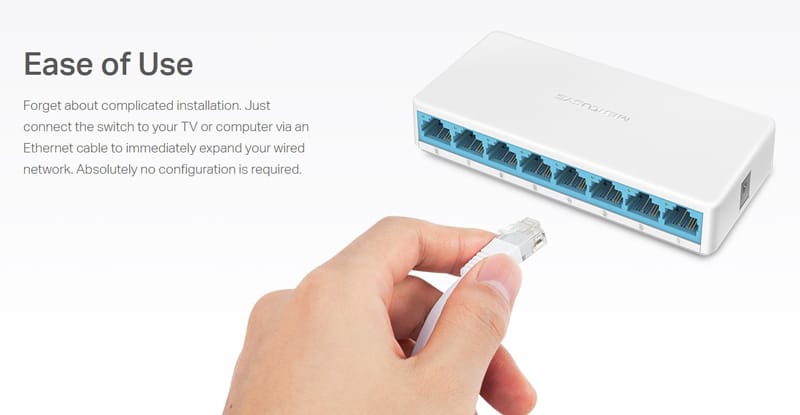 MERCUSYS Desktop Switch MS108, 8x 10/100 Mbps, Ver. 2 - Image 4