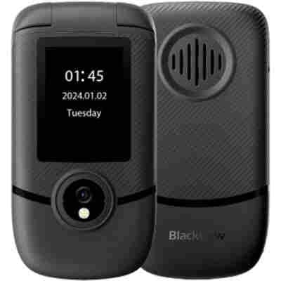 BLACKVIEW 4G DUAL-SCREEN FLIP PHONE (48MB+128MB) MIDNIGHT BLACK