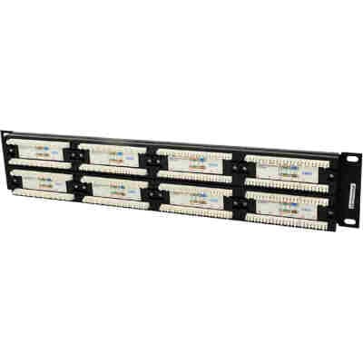 CABLEXPERT CAT.6 48 PORT PATCH PANEL WITH REAR CABLE MANAGEMENT