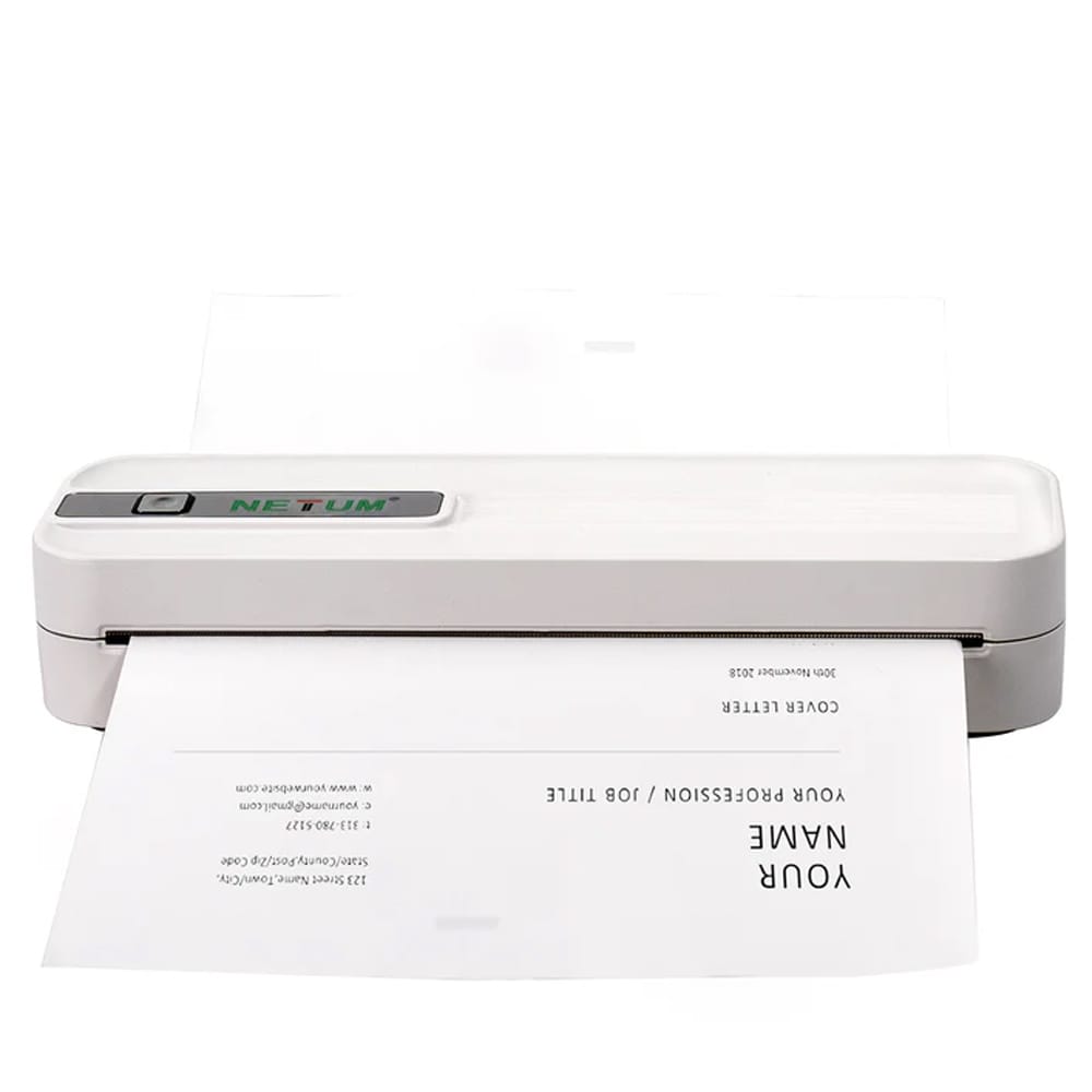NETUM PORTABLE RECHARGEABLE THERMAL A4 PRINTER P801 WHITE - Image 3