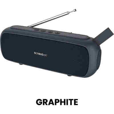 SONIC GEAR BLUETOOTH 5.0 SUPER BASS FM RADIO GRAPHITE