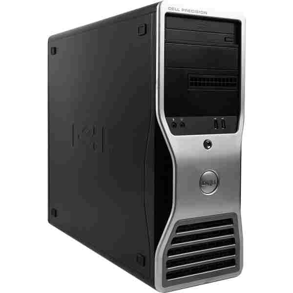 DELL PC Precision T5400 Tower, Refurbished Grade A Repainted, E5440, 4GB, 320GB, ATI FireGL V3600, DVD, FreeDOS