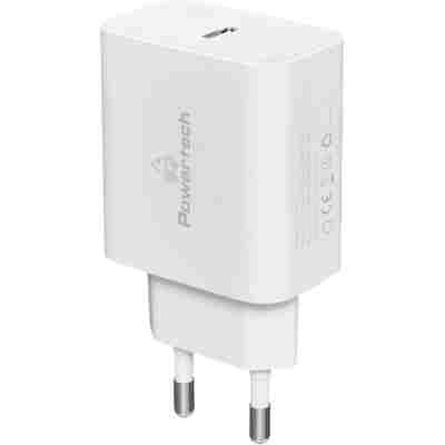 POWERTECH φορτιστής τοίχου PT-1043, USB-C, PD QC3.0, GaN, 30W, λευκός