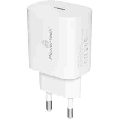 POWERTECH φορτιστής τοίχου PT-1091, USB-C, PD 20W, λευκός