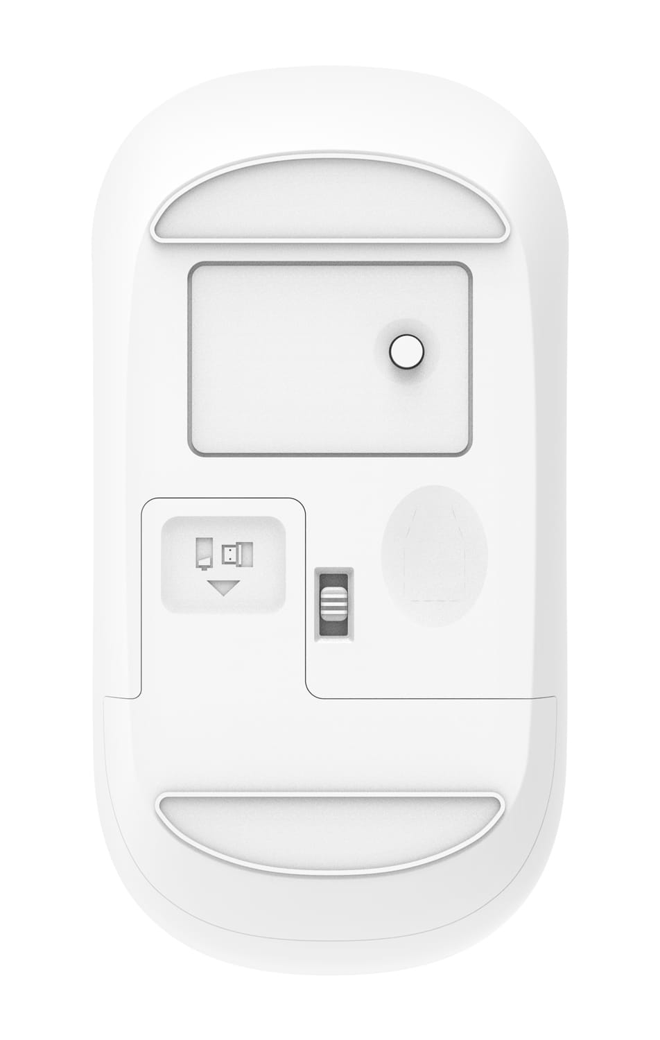 POWERTECH ασύρματο ποντίκι PT-1184, USB δέκτης, 1000DPI, λευκό - Image 4