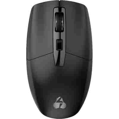 POWERTECH ασύρματο ποντίκι PT-1294, USB δέκτης, έως 1600DPI, μαύρο