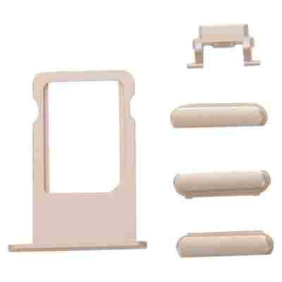 Πλαϊνά πλήκτρα και Βάση Sim για iPhone 6s, Gold