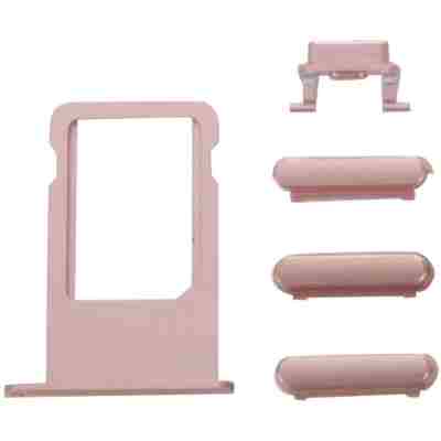 Πλαϊνά πλήκτρα και Βάση Sim για iPhone 7 Plus, Rose Gold