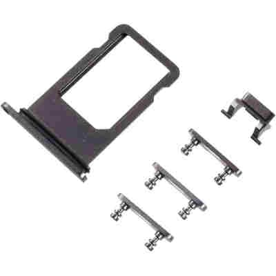 Υποδοχή κάρτας SIM και Side Button για iPhone 8 Plus, μαύρο