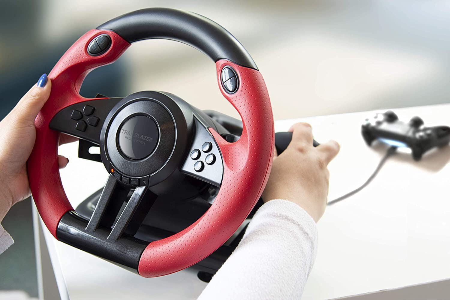 SPEEDLINK (SL-450500-BK) TRAILBLAZER RACING WHEEL (BLACK) FOR PC/PS4/PS3/XBOX SERIES X/S/ONE/SWITCH/OLED - Image 4