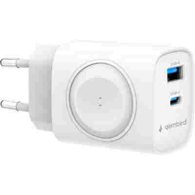GEMBIRD 2IN1 20W APPLE WATCH & PHONE FAST CHARGER WHITE
