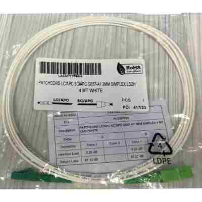 FIBER CABLE SIMPLEX  LC/APC TO SC/APC  4M