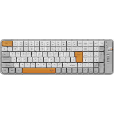 ALCATROZ BT5.3/2.4G MULTI-DEVICE RECHARGEABLE KEYBOARD TETRIZ AIR 3 SUMMER WHITE