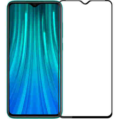 POWERTECH Tempered Glass 5D, Full Glue, Xiaomi Redmi Note 8, μαύρο