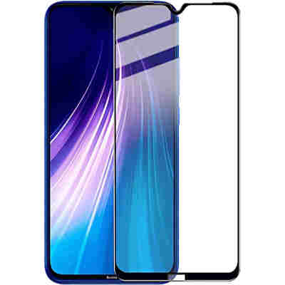 POWERTECH Tempered Glass 5D, Full Glue, Xiaomi Redmi Note 8T, μαύρο
