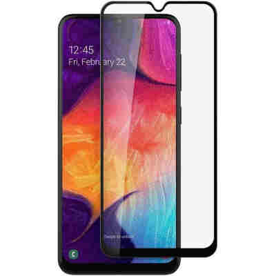 POWERTECH tempered glass 5D TGC-0471, Samsung A20s, full glue, μαύρο