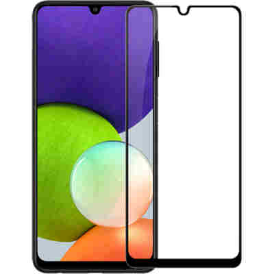 POWERTECH tempered glass 9H 5D TGC-0526 για Samsung Galaxy A22, μαύρο