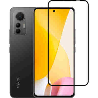 POWERTECH tempered glass 5D TGC-0586, full glue, Xiaomi 12 Lite, μαύρο