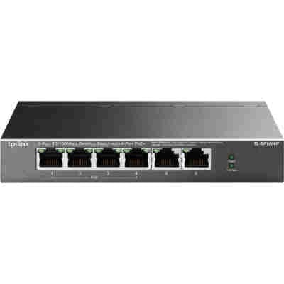 TP-LINK desktop switch TL-SF1006P, 6-Port 10/100Mbps, 4x PoE+, Ver. 1.0