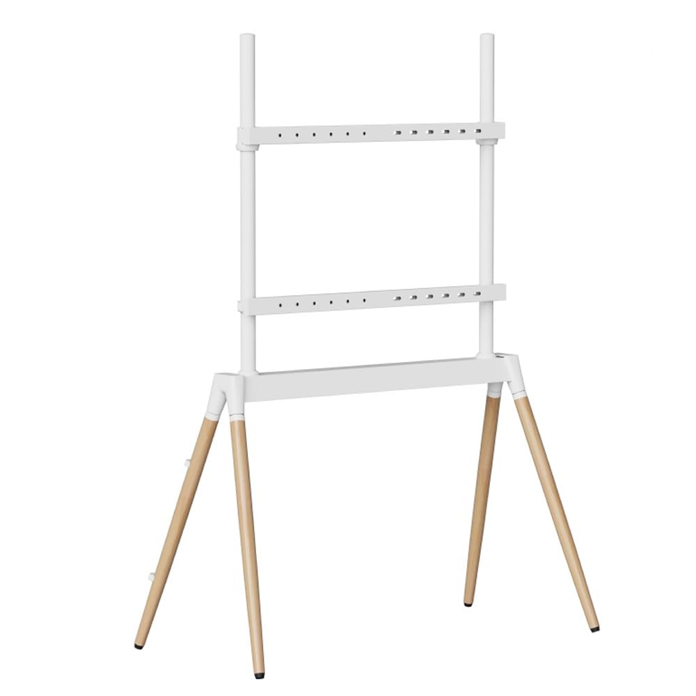 GEMBIRD TV FLOOR STAND 55'-86' WHITE/WOOD MAX VESA 600x400 - Image 3