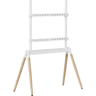 GEMBIRD TV FLOOR STAND 55'-86' WHITE/WOOD MAX VESA 600x400