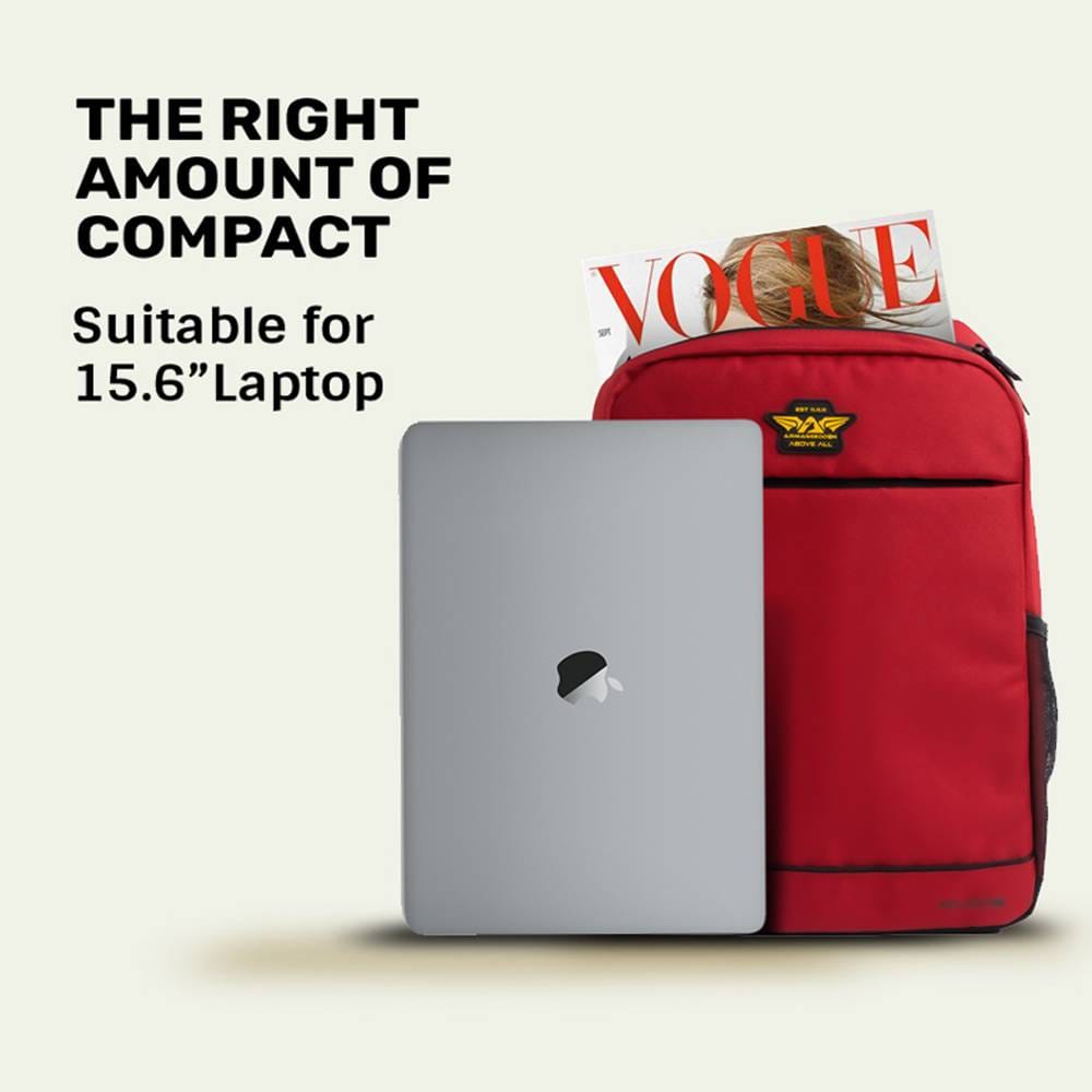 ARMAGGEDDON 15.6 LAPTOP ECO BACKPACK RED-BLACK - Image 3