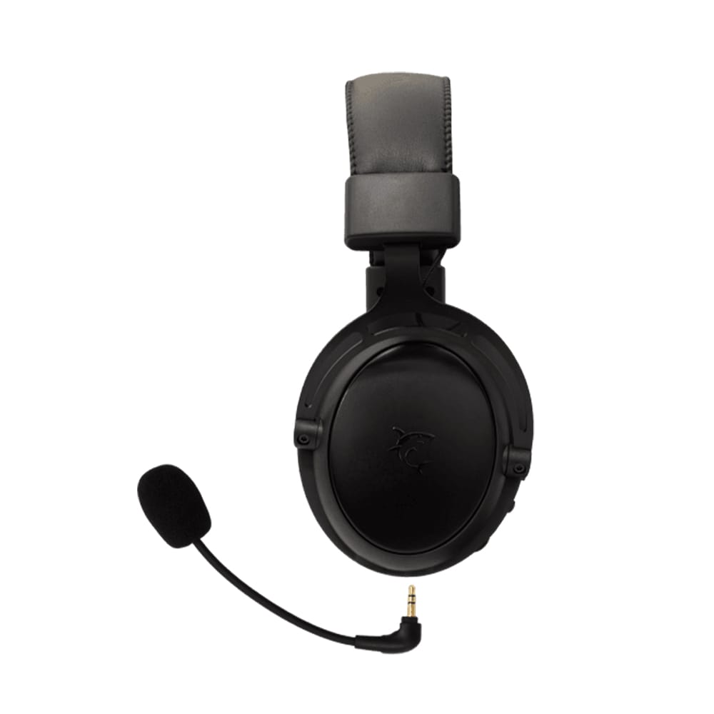 WHITE SHARK TRIPLE MODE WIRELESS/BT/3.5MM GAMING HEADPHONE WGH-2443 BLACK - Image 4