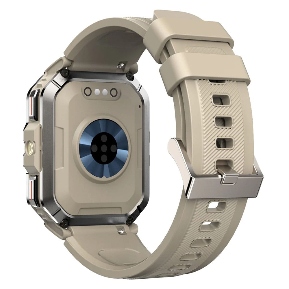 BLACKVIEW MULTI-FUNCTION SMARTWATCH WITH FLASHLIGHT COMPASS BT CALL & HEALTH MANAGEMENT KHAKI - Image 4