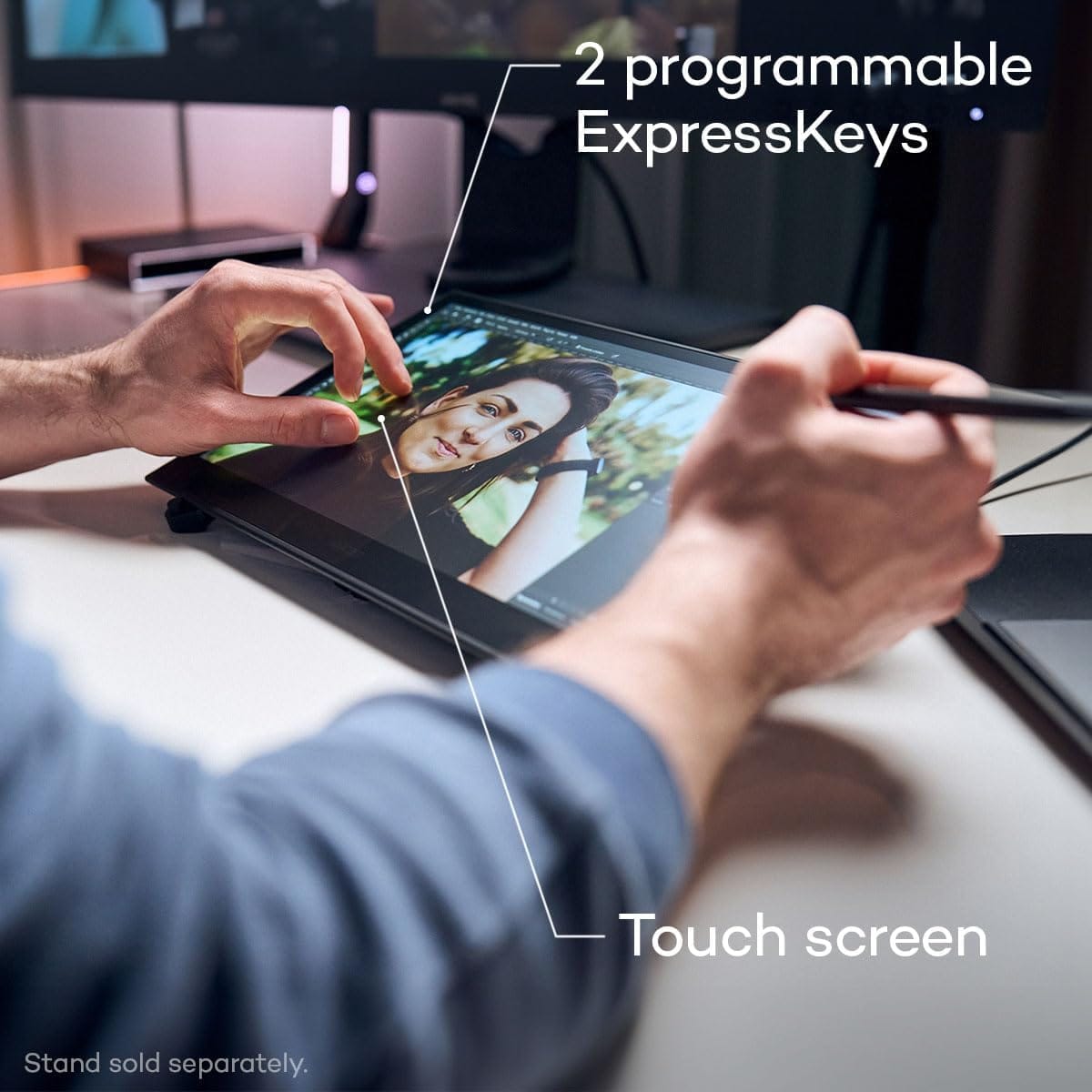 WACOM ( DTH135K0B ) MOVINK 13 , PROFESSIONAL OLED, PEN AND TOUCH DISPLAY - Image 3