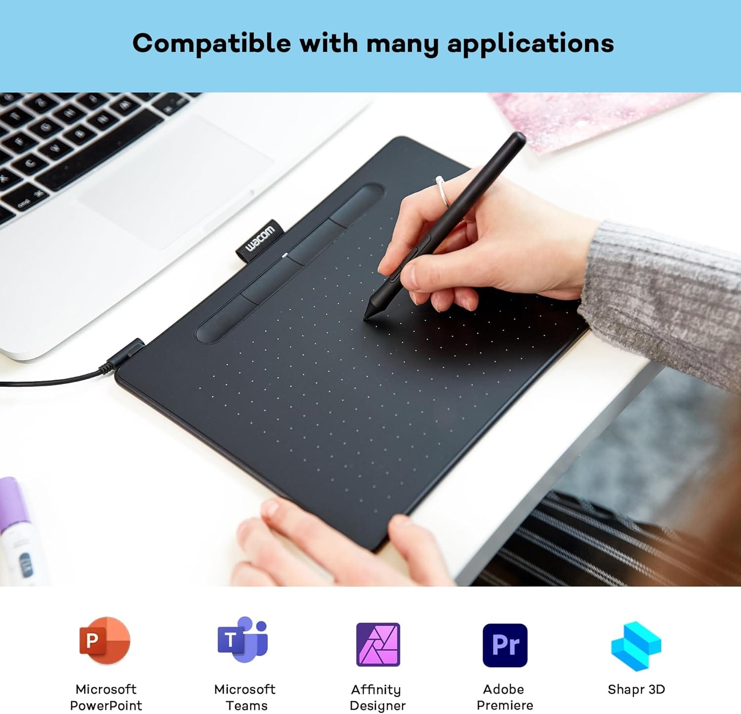WACOM INTUOS (CTL-6100K-B) MEDIUM, BLACK - Image 4