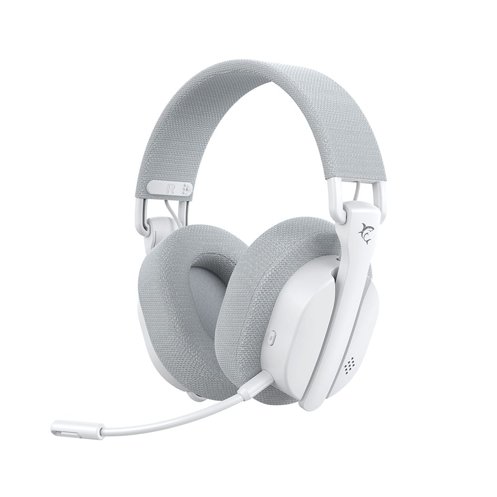 WHITE SHARK 3-IN-1 WIRELESS FOLDABLE GAMING HEADPHONES WGH-2444 FIRECREST WHITE - Image 4