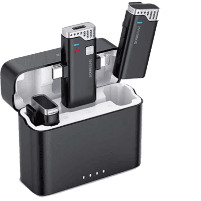 SONIC GEAR WIRELESS CLIP-ON MICROPHONE BLACK