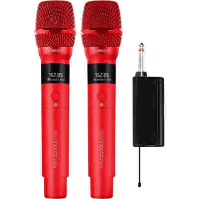 SONICGEAR DUAL 2.4G WIRELESS LED MICROPHONE WM 2200 UL ROSSO