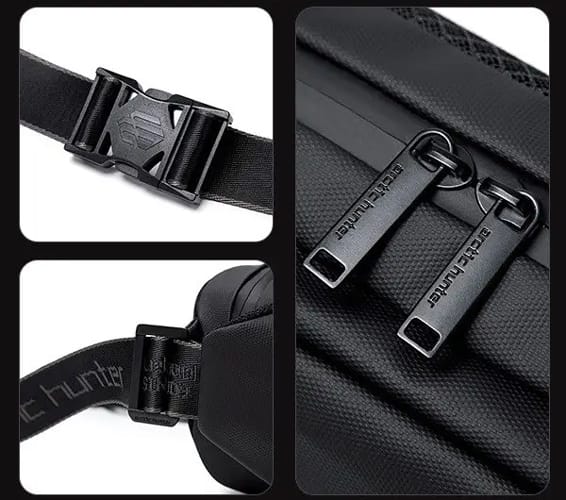 ARCTIC HUNTER τσάντα μέσης YB00029, 2.5L, μαύρη - Image 4