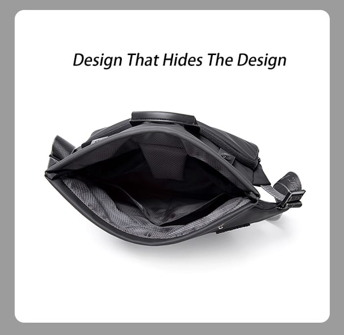 ARCTIC HUNTER τσάντα Crossbody YB00046 με θήκη tablet, 10L, μαύρη - Image 4