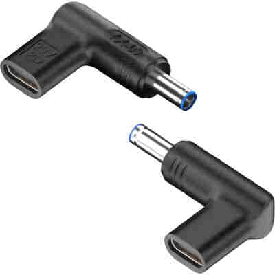 POWERTECH αντάπτορας τροφοδοσίας YX-09, USB-C σε HP 4.5x3mm, μαύρος