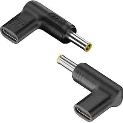 POWERTECH αντάπτορας τροφοδοσίας YX-16, USB-C σε Samsung 5.5x3mm, μαύρος