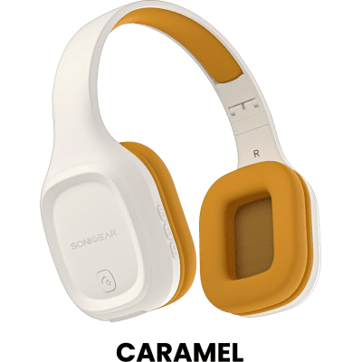 SONICGEAR BT5.4 OVER-EAR HEADPHONES AIRPHONE 5 CREME CARAMEL