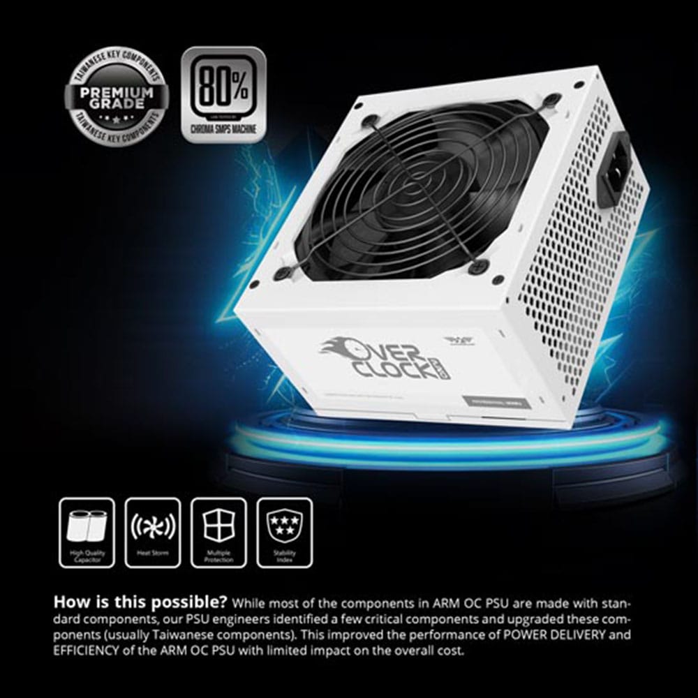 ARMAGGEDDON OVERCLOCK PRO PSU PEAK POWER 400W WHITE - Image 3