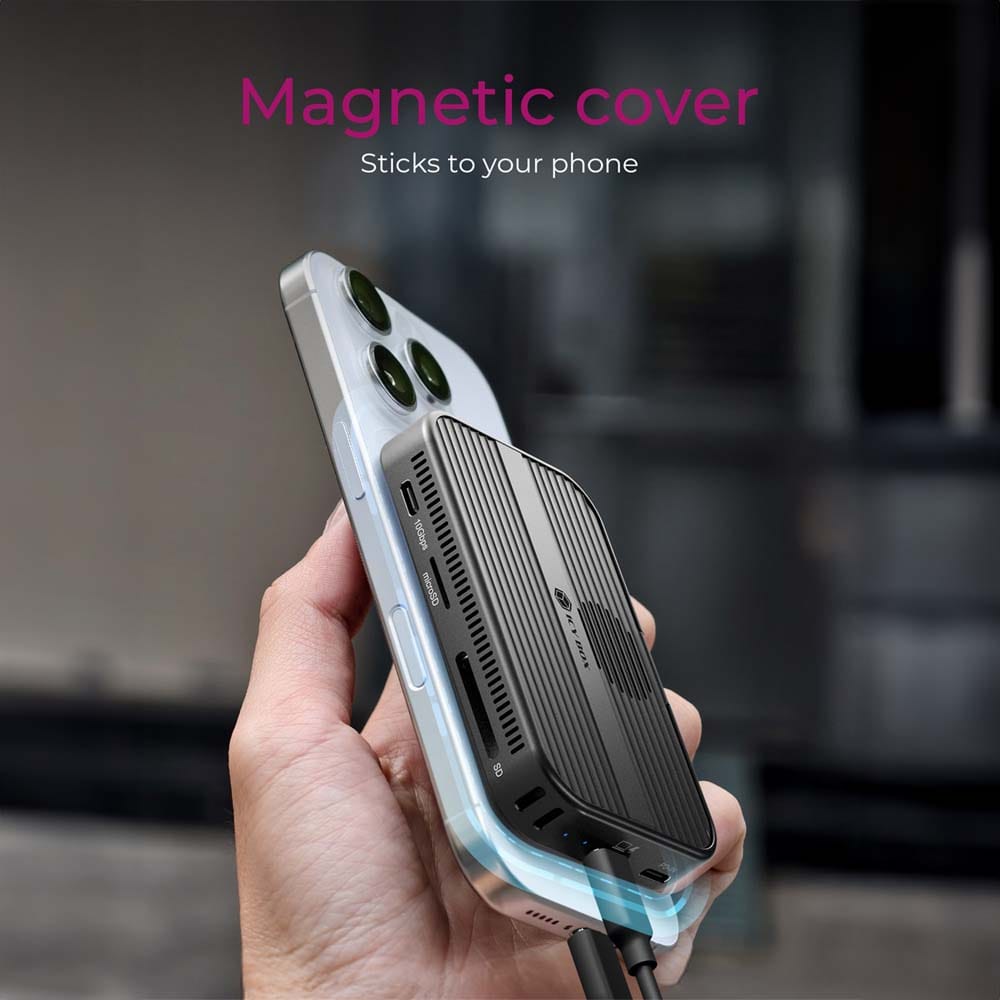 ICY BOX 7-in-1 DOCKING STATION WITH MAGNETIC M.2 SSD BAY BLACK - Image 3