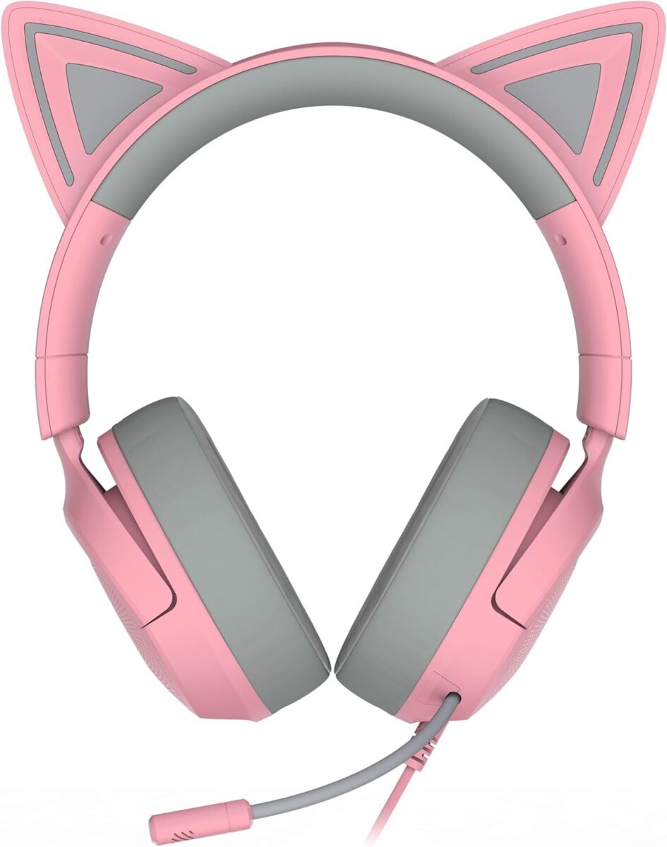Kraken Kitty V3 X Quartz - Gaming Headset - Kitty Ears - 7.1 Surround - PC/PS5/Xbox/Switch 2 - 3.5mm - Image 4