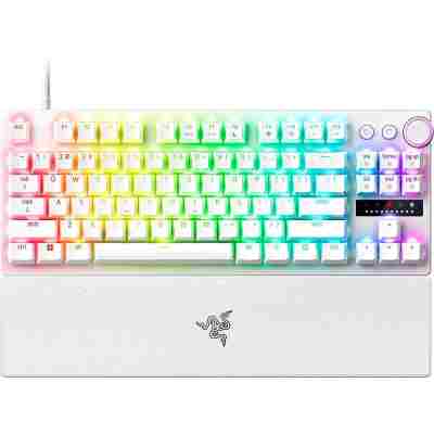 Razer HUNTSMAN V3 PRO TENKEYLESS WHITE ANALOG - Optical Gaming Keyboard - Rapid Trigger - US Layout
