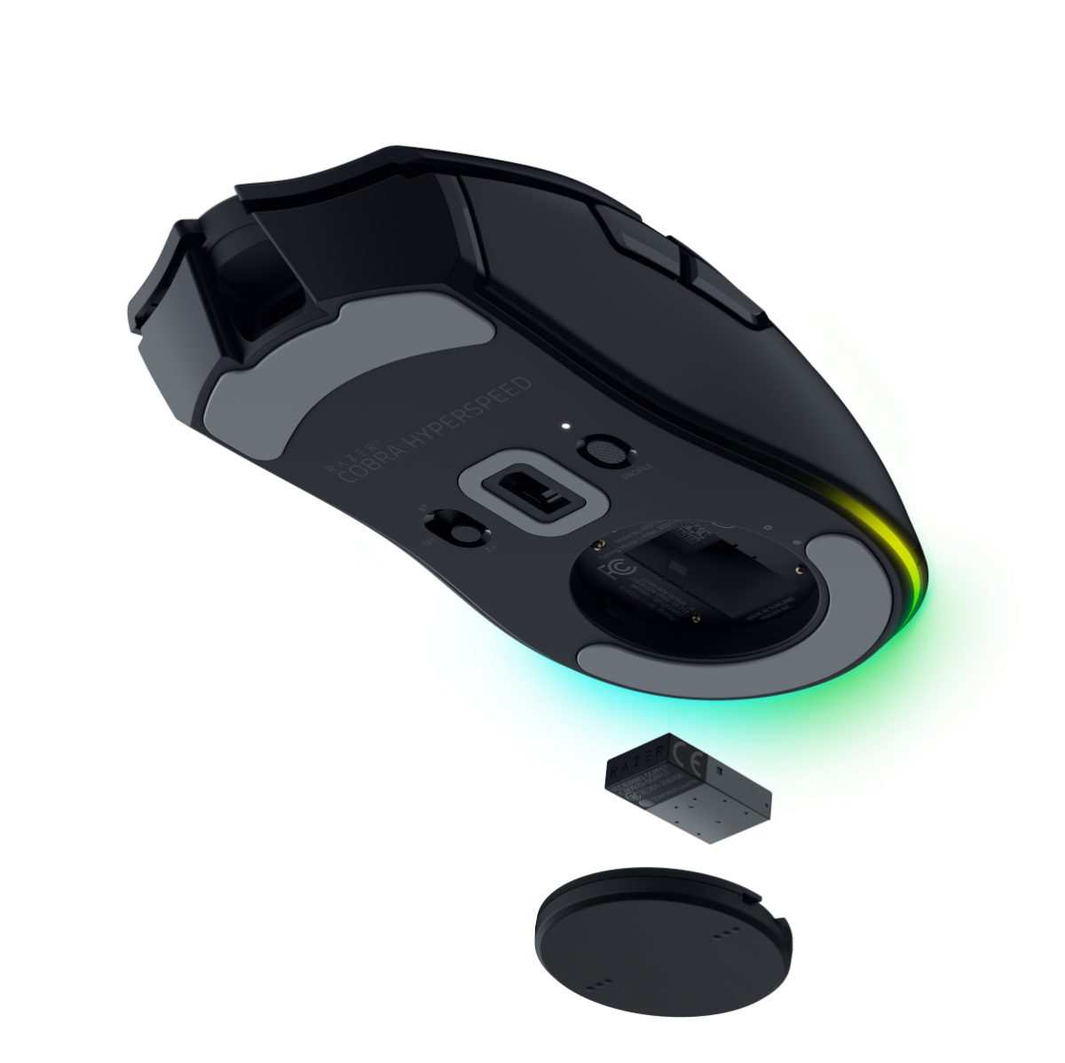 Razer Cobra Hyperspeed - Wireless RGB Gaming Mouse - 26K DPI - 2.4GHz, Bluetooth & USB C - Image 3