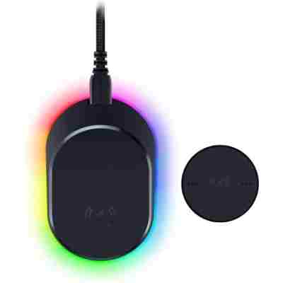 Razer MOUSE DOCK PRO - 4K Polling Rate - Magnetic Wireless Charging - Anti-Slip Base - Chroma RGB
